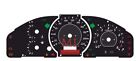 Custom speedometer instrument cluster gauge faceplate overlay for Mazda Protege
