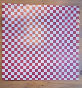 Vtg Red Checkered Gift Wrap One Uncut Sheet Summer Picnic Country - Picture 1 of 2