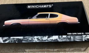 Minichamps 1/18 Ford Capri 2600 RS Yellow/Black 1970 Diecast PMA 180 089070 - Picture 1 of 6