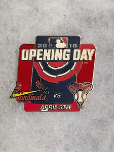 2018 ST. LOUIS CARDINALS VS. ARIZONA DIAMONDBACKS OPENING DAY PIN - Picture 1 of 1