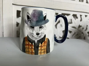 Signature Housewares Hipster Fox Panda Coffee Mug Cup - Picture 1 of 9