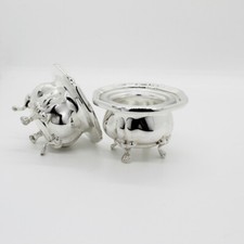 Set di Due Salierini Settecento / Porta Condimento in Argento