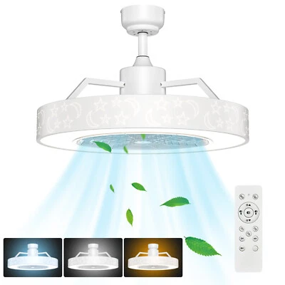 Costway 23" Ceiling Fan W/LED Light Adjustable Color 3 Speeds Remote Control - Image 1 of 4