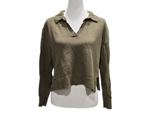 Gap Cropped Pullover mit Kragen Größe S Grün Langarm - Bild 1 von 3