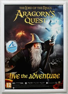 Póster promocional de El Señor de los Anillos Aragorn's Quest RARO PS3 42 cm x 59 cm #1 - Imagen 1 de 2