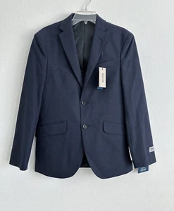 Kenneth Cole Reaction Techni-Cole Modern Fit Textured Suit Jacket 36S  -Navy- - Picture 1 of 6