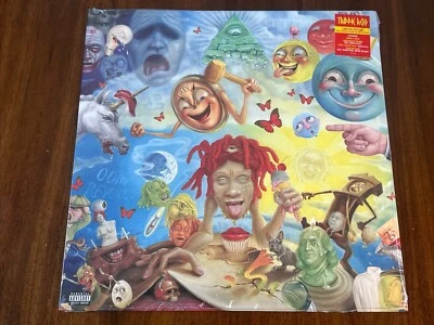 Life’s A Trip by Trippie Redd Red and Yellow Split Colored Vinyl Record 2018 - Image 1 of 3
