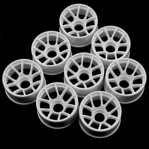 NEW Yeah Racing Plastic Wide Rim Set White Mini-Z FREE US SHIP - Picture 1 of 3