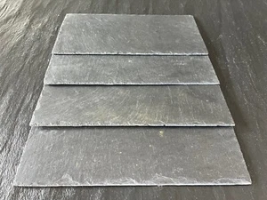 10 Stück Schieferplatten Rechteck-Schablonen | ungelocht - Bild 1 von 12