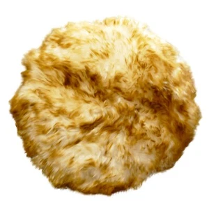 Glacier Wear Genuine Sheepskin Round Pillow - shp103 - Picture 1 of 20