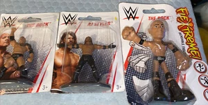 Lot of 3 WWE Wrestling Figures The Rick AJ Styles New Sealed - Picture 1 of 4