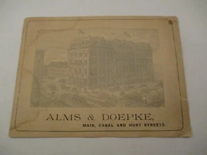 Victorian Trade Card Booklet Alms and Doepke Carpet Department Cincinnati Ohio - Picture 1 of 5