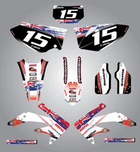 Full Custom Graphic Kit -AUSSIE PRIDE - HONDA CRF 250 X 2004 - 2016 decals - Picture 1 of 2