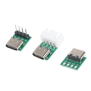 5PCS TYPE-C USB3.1 16 Pin to 2.54mm Type C Connector 16P Adapter PCB Board - Photo 1/14