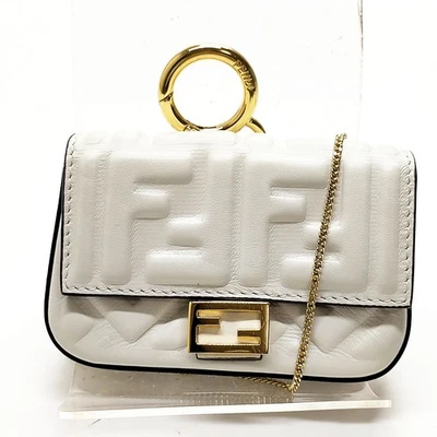 NO TARIFF Fendi Shoulder Bag White Leather 2271931 - Image 1 of 4