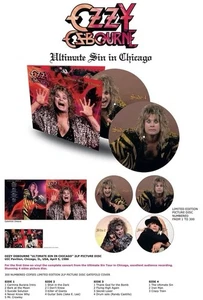 OZZY OSBOURNE "ULTIMATE SIN IN CHICAGO" 2LP PICTURE DISC 1986 (Preorder) - Picture 1 of 1
