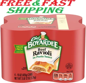 Raviolis de carne Chef Boyardee, 15 oz, paquete de 4... - Imagen 1 de 9