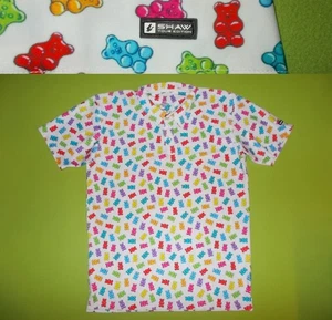 POLO Shirt SHAW GOLF Limited Edition GUMMY BEARS (L) PERFECT GOLF Tennis Loud - Picture 1 of 5