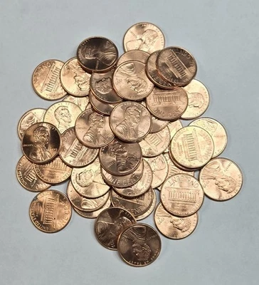 1999 D Lincoln Memorial Penny Roll Red BU Cent Brilliant Uncirculated Coin #A390 - Image 1 of 4