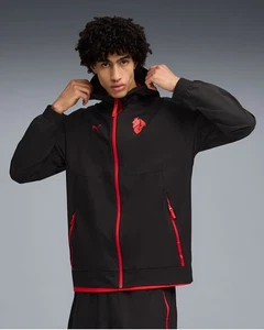 Ac Milan Puma Giacca jacket PUMATECH Woven Nero 2025 26 - Imagen 1 de 13