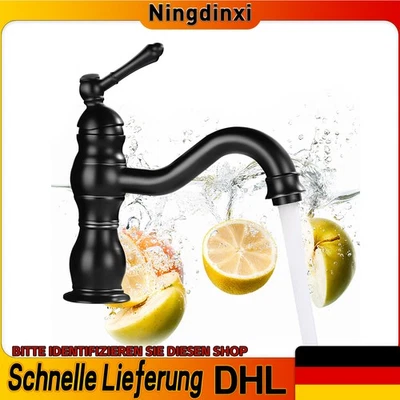 Vintage Retro Armatur Wasserhahn Waschtischarmatur Mischbatterie Bad Waschbecken - Bild 1 von 4