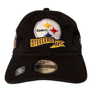 *NEU* New Era 9Twenty Pittsburgh Steelers Mütze verstellbarer Riemen hinten Jugend Einheitsgröße - Bild 1 von 5