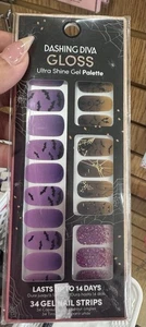 Gel Nail Strips by Dashing Diva Gloss Ultra Shine Gel Palette Halloween Theme - Picture 1 of 4