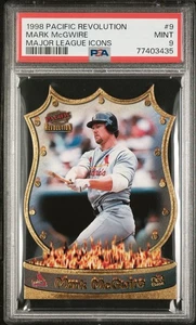 1998 Pacific Revolution Mark McGwire #9 Major League Icons PSA 9 - Picture 1 of 2