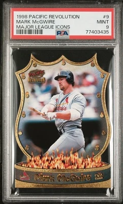 1998 Pacific Revolution Mark McGwire #9 Major League Icons PSA 9 - Image 1 of 2