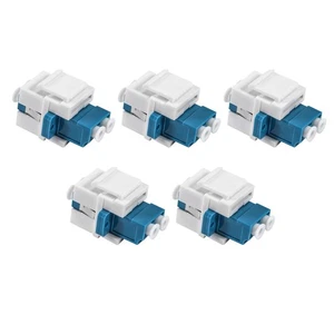 Adaptateur Fibre Optique LC LC vers LC Duplex Multimode 10Go Coupleur F/F pour Wall1735 - Photo 1/8