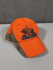 Cabela's Orange & Grün Jagd Baseball Cap Mütze Elch verstellbar - Bild 1 von 4