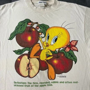 Camiseta De Colección 90 Loony Tunes Jerry Leigh Piolín Pájaro OS Crema Apple Warner Bros - Imagen 1 de 6