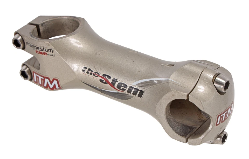 ITM the Stem Magnesium Road Bike 25.4 x 100mm 1 1/8" Titanium -20º Gravel 98g - Image 1 of 4