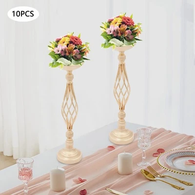 Flower Arrangement Stand Metal Candle Holders Twist Flower Vase Arrangement - Image 1 of 4
