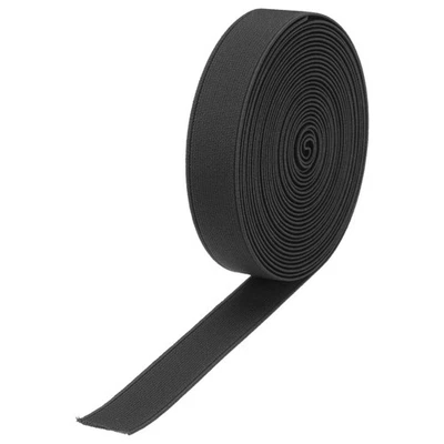 Bandas elásticas para coser carrete elástico tejido negro de 1,5 cm 5 yardas Foto 1 de 4