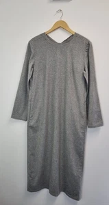 Massimo Dutti Grey Wool Blend Long Dress Size Small Oversized Unstructured - New - Picture 1 of 15