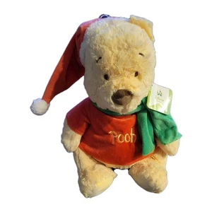 Peluche Winnie the Pooh Navidad Papá Noel Vacaciones Disney Peluche Animal 11 Suave - Imagen 1 de 9