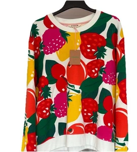 BODEN PRINTED SWEATSHIRT XL FRUIT PRINT - Picture 1 of 2