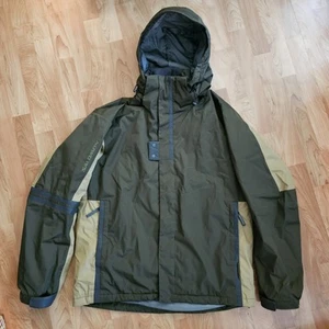 Salomon Schneejacke mit Kapuze olivgrün Snowboard Ski Herren Größe L - Bild 1 von 11