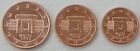 1+2+5 Cent Kursmünzen Malta 2013 unz
