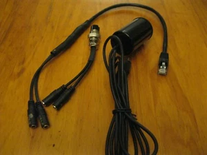 ADAPTER ZESTAWU SŁUCHAWKOWEGO 8 PIN OKRĄGŁY LUB PRZEŁĄCZNIK RJ45 W / PTT DO WIĘKSZOŚCI NADAJNIKÓW-ODBIORNIKÓW HF - Zdjęcie 1 z 3