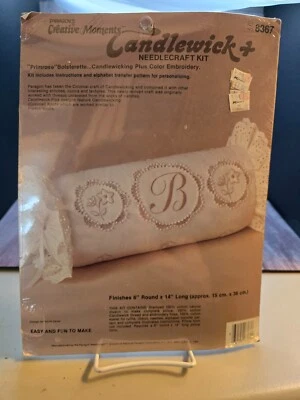 Primrose Almohada Refuerzo Vintage Candlewick Kit Paragon NOS 6 "ronda x 14" 1984 Foto 1 de 3