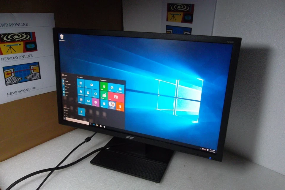 ACER V246HL 24" Widescreen LED Monitor Full HD 1080p w/VGA DVI UM.FV6AA.003 - Image 1 of 4