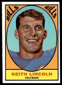 Topps Keith Lincoln Buffalo Bills 1967 #15 - Imagen 1 de 2