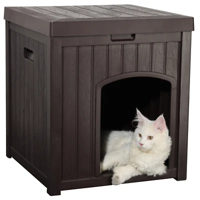 CA&T EHHLY Outdoor Cat House for Winter Waterproof, Outside Multiple Feral Cat Houses