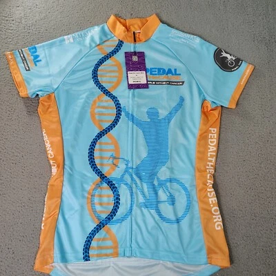 Camiseta Primal Raglan feminina XLarge azul esporte corte pedal The Cause 2022 ciclista - Imagem 1 de 4