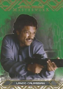 Star Wars Masterwork 2017: 46 "Lando Calrissian" Green Parallel Base Card #97/99 - Picture 1 of 1