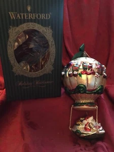 FLAWLESS Stunning WATERFORD Balloon SET SAIL FOR CHRISTMAS Ornament LTD EDITION - Picture 1 of 12