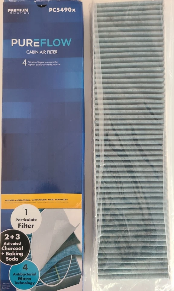 Filtro de aire de cabina Pureflow PC5490X | Se adapta a Chevrolet Equinox 2005-09, Chev 2004... Foto 1 de 3