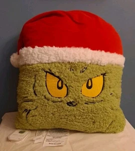 NEW Pottery Barn Teen Dr. Seuss's The Grinch Shaped Pillow NWT - Picture 1 of 3